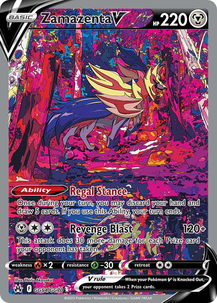 Zamazenta V - GG54/GG70 (CRZ:GG) Ultra Rare - Near Mint Holofoil