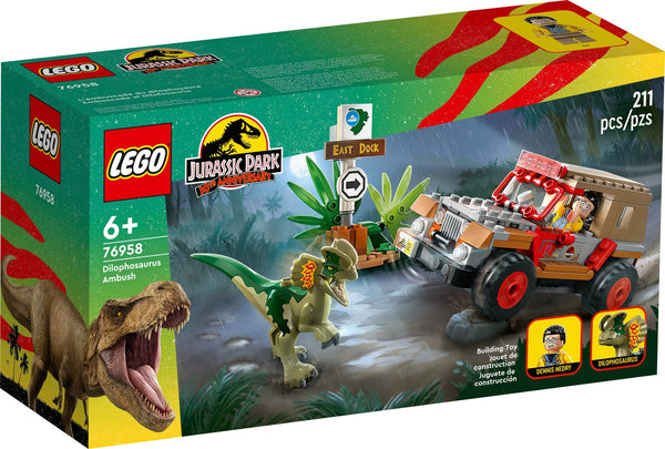 Lego: Jurassic Park 30th Anniversary - Dilophosaurus Ambush (76958)
