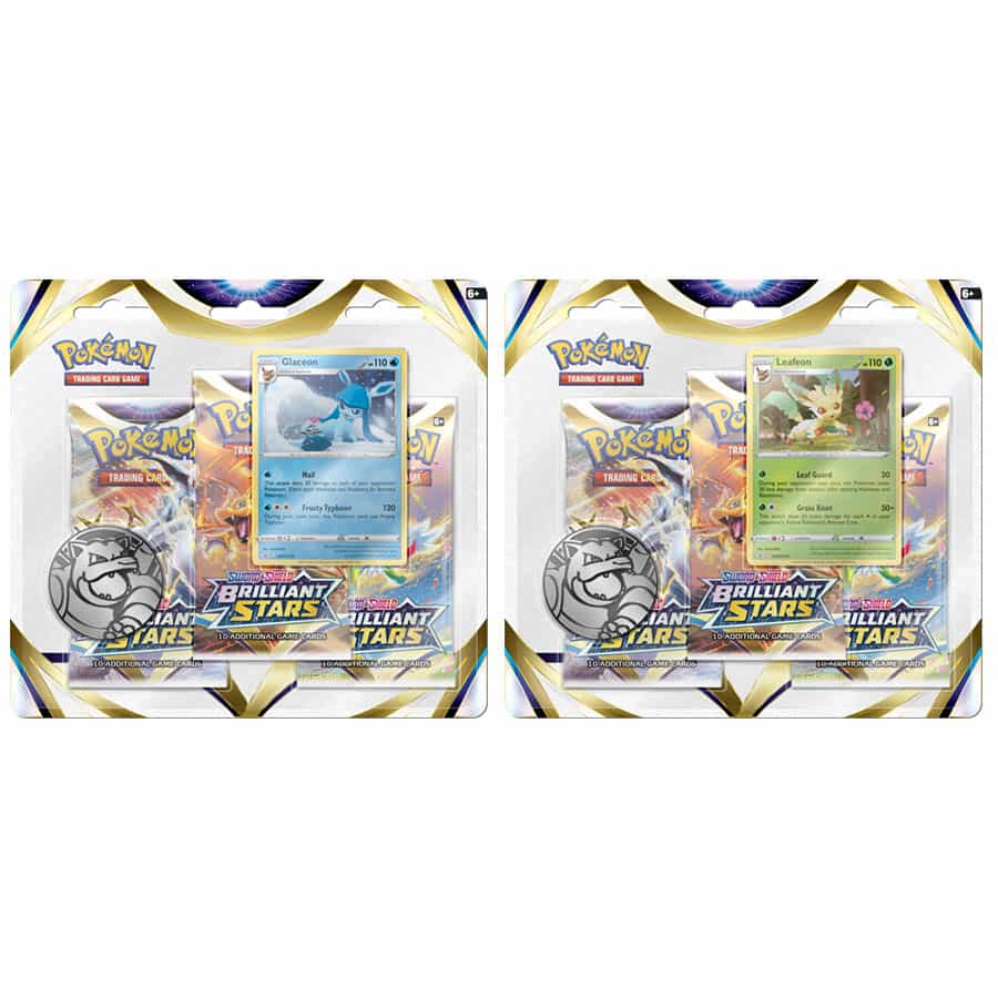 Pokemon TCG: S&S09 Brilliant Stars - 3 Pack Blister
