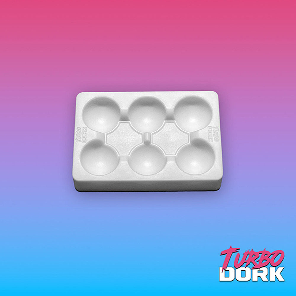Turbo Dork: Small White Silicone Dry Palette