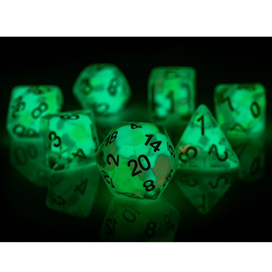 Sirius Dice: Glowworm - Lucky Charm (7-Poly Set)