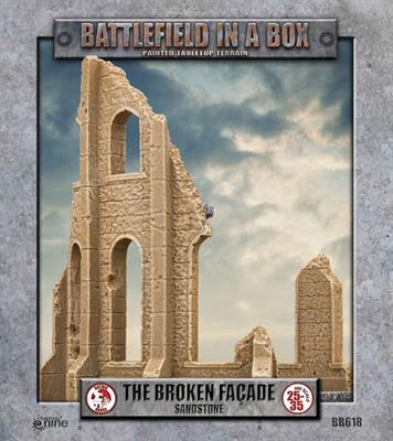 Battlefield in a Box (BB618) - Gothic Battlefields: Broken Facade - Sandstone 30mm