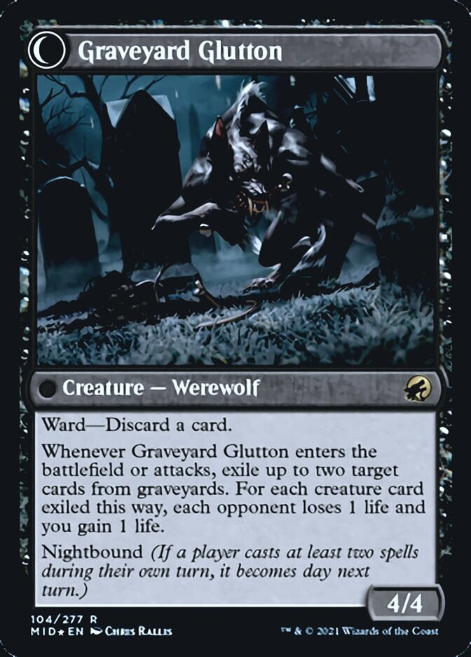 Graveyard Trespasser//Graveyard Glutton (MID-R-PRE)