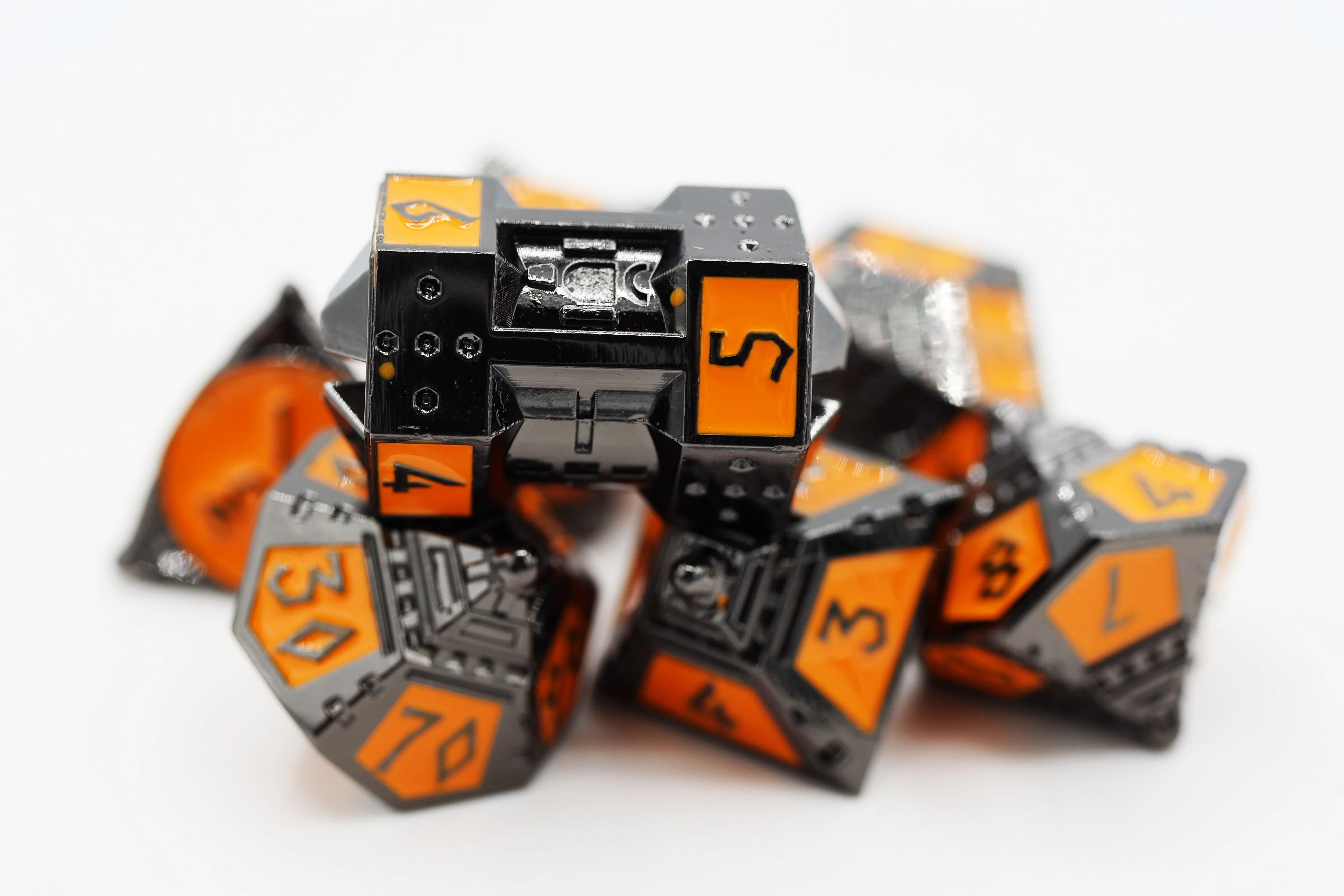 Dice 51: Moonlit Mars RPG Metal Dice Set
