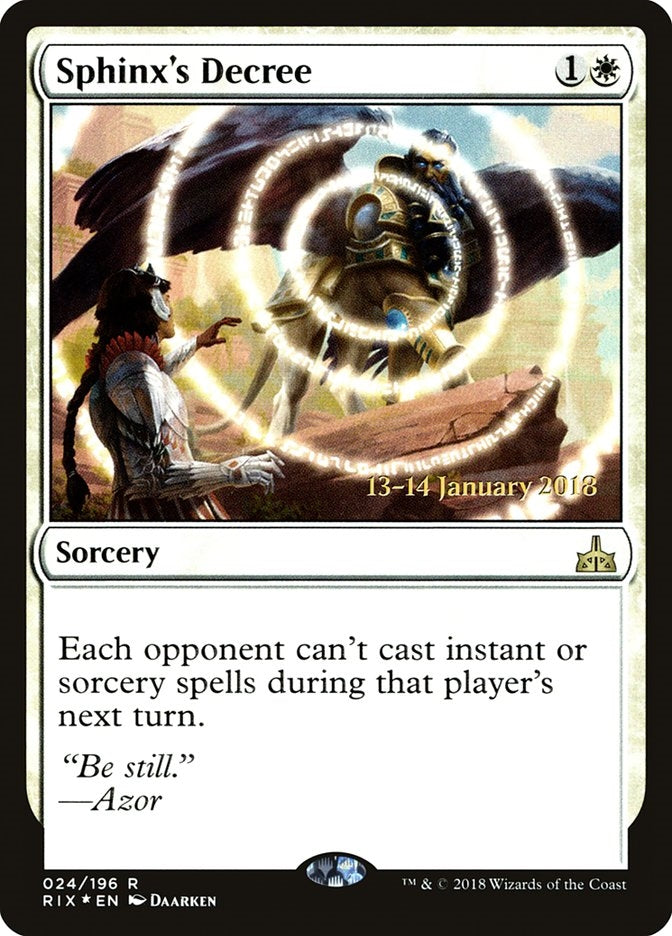 Sphinx's Decree (RIX-R-PRE)