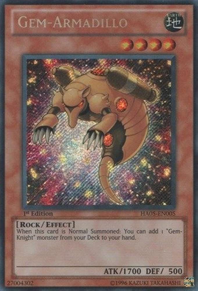 Gem- Armadillo (HA05-EN005) Secret Rare 1st Edition