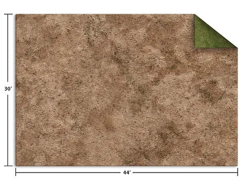Monster Fight Club: 44x30" Game Mat - Broken Grassland / Desert Scrubland