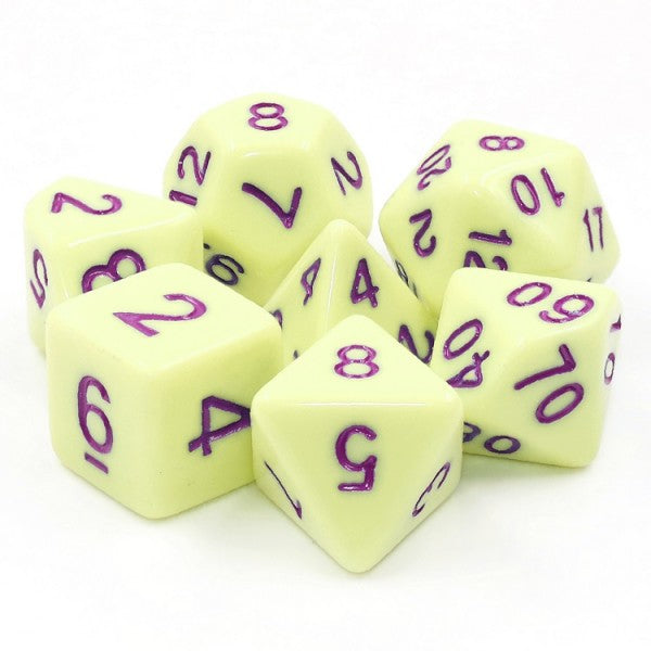 HDO-15: Opaque - Eggshell Rose (purple font) Poly Set (7)