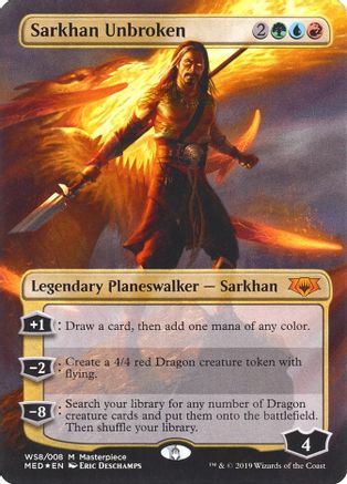 Sarkhan Unbroken (MED-M) Light Play