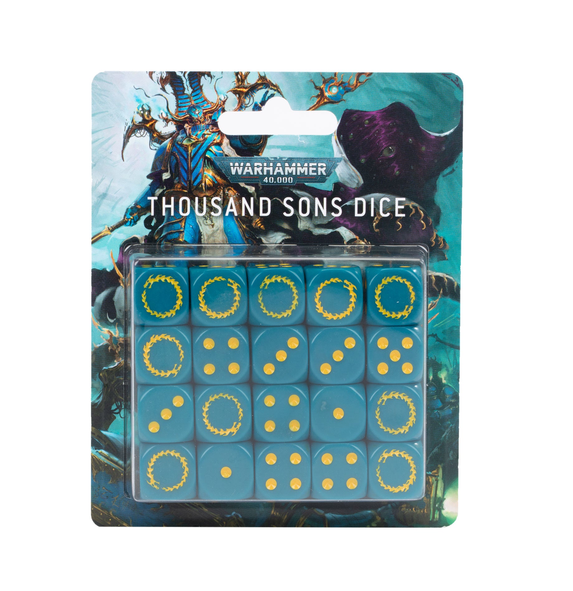 Citadel Hobby: Dice Set - 40K: Heretic Astartes - Thousand Sons (9th) (OOP)