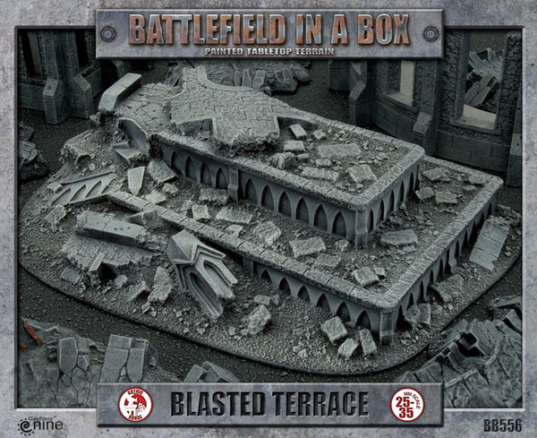 Battlefield in a Box (BB556) - Gothic - Blasted Terrace (25-35mm)