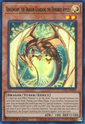 Ringowurm, the Dragon Guarding the Hundred Apples (CYAC-EN029) Ultra Rare - Near Mint 1st Edition