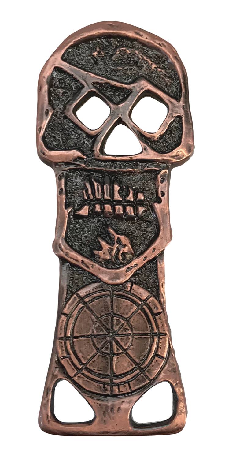 THE GOONIES COPPER BONES SKELETON KEY BOTTLE OPENER