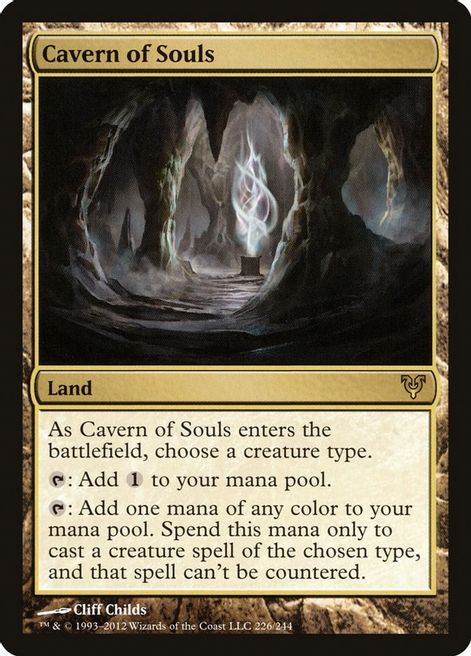 Cavern of Souls (AVR-R-FOIL) Heavy Play