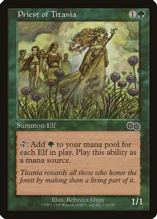 Priest of Titania (USG-C) Moderate Play