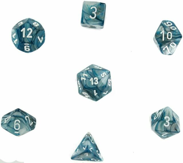 CHX27490: Lustrous - Poly Set Slate w/white (7)