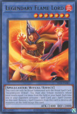 Legendary Flame Lord (DCR-EN081 (c) 2020 25th Anniversary) Rare - Near Mint Unlimited