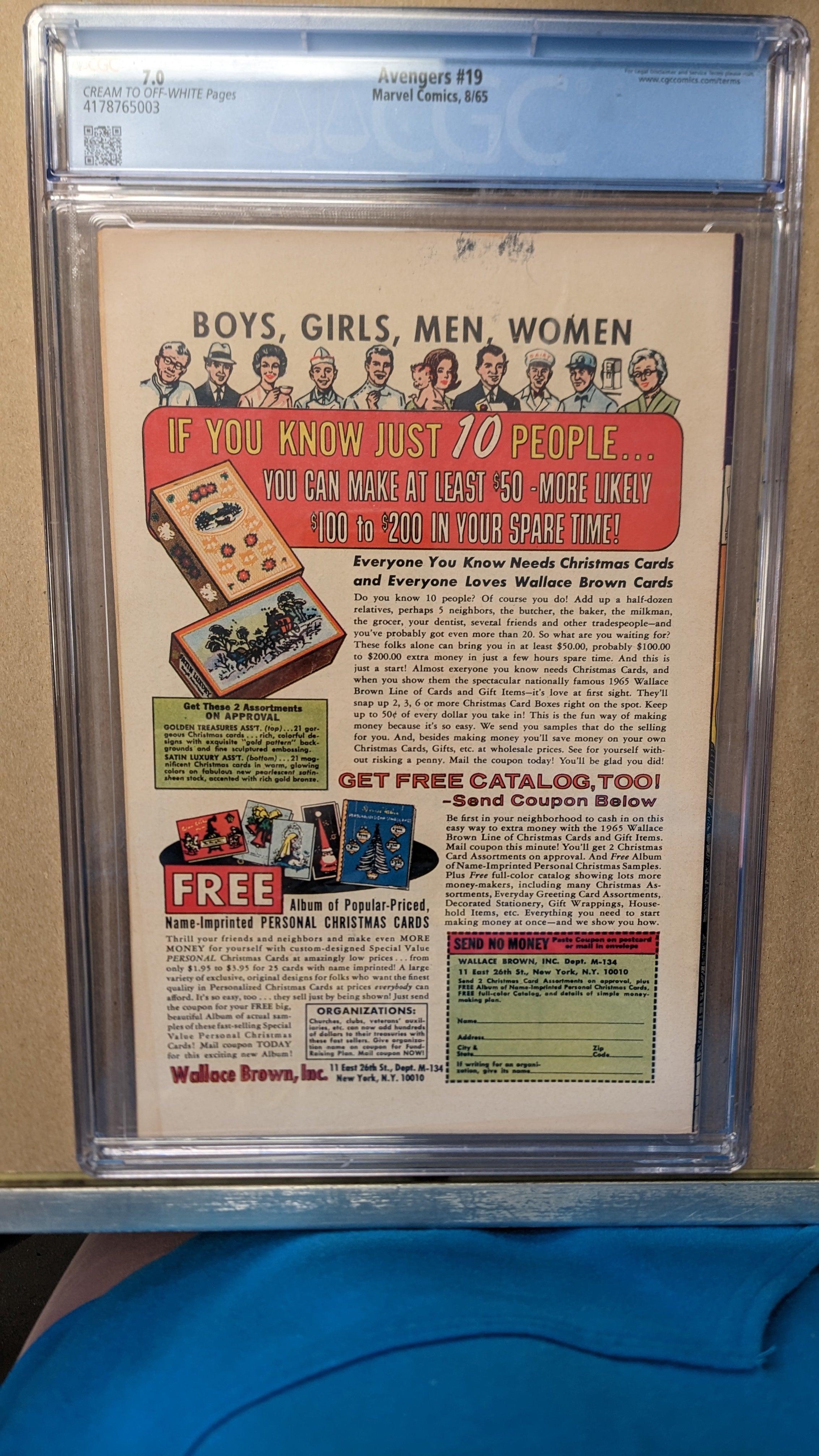 Avengers (1963 Series) #19 (CGC 7.0) 1st Appearance of the Swordsman