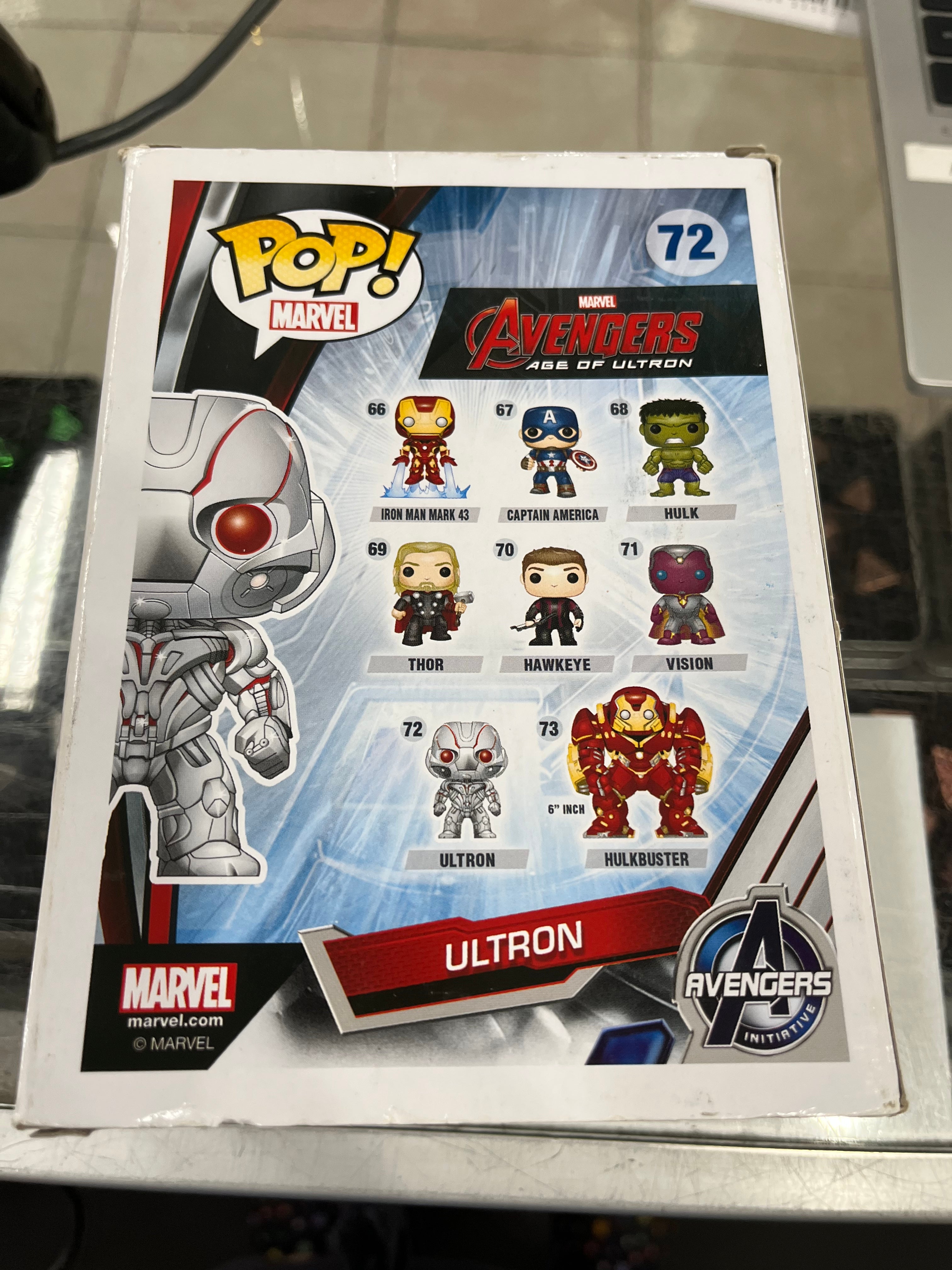 POP Figure: Marvel Avengers Age of Ultron #0072- Ultron (Light Box Damage)