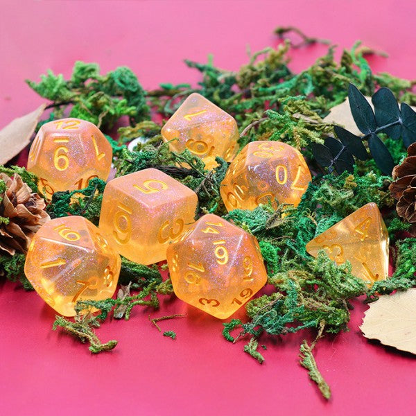 HDI-04: Iridescent - Orange Poly Set (7)