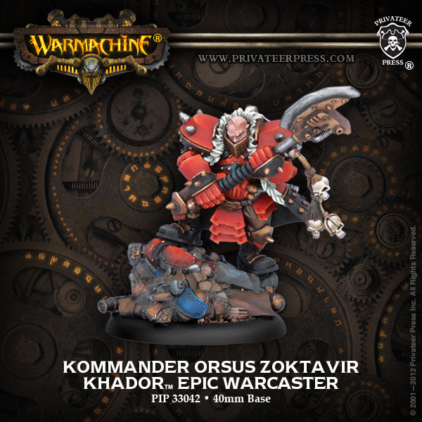 Warmachine: Khador - Orsus Zoktavir, Epic Warcaster (Metal)