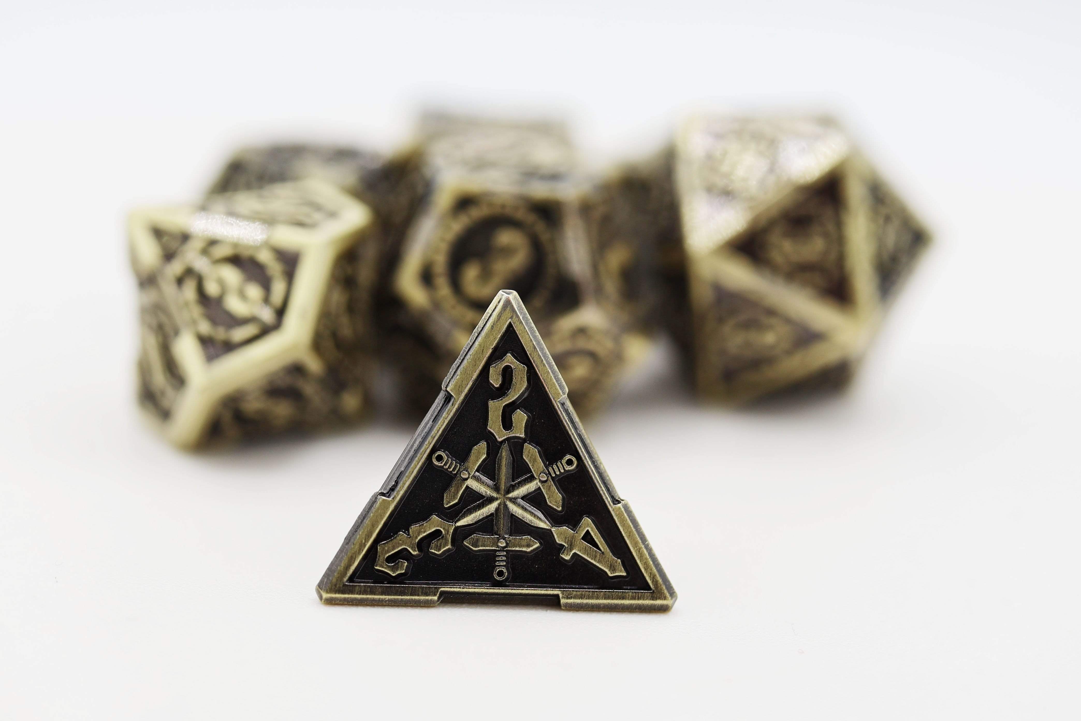 Timeworn Sword RPG Metal Dice Set