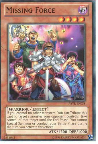 Missing Force (ABYR-EN038) Common - Near Mint Unlimited