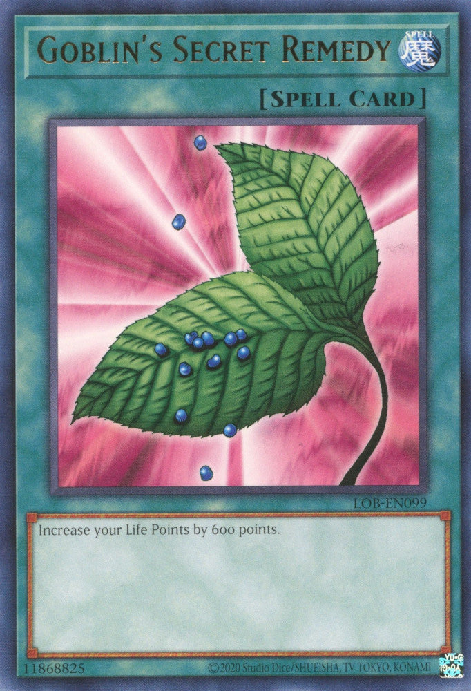 Goblin's Secret Remedy (LOB-EN099 (c) 2020 25th Anniversary) Rare - Near Mint Unlimited