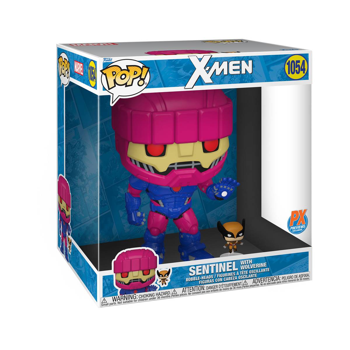 POP Figure (10 Inch): Marvel X-Men #1054 - Sentinel with Wolverine (PX)