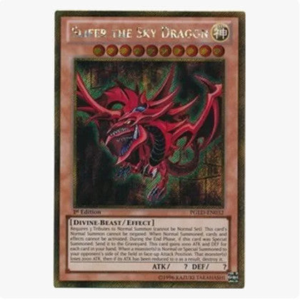Slifer the Sky Dragon (PGLD-EN032) Gold Secret Rare - Near Mint