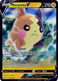 Morpeko V - 079/202 (SWSH01) Ultra Rare - Near Mint Holofoil