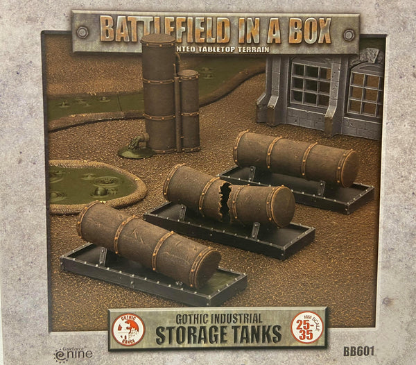 Battlefield in a Box (BB601) - Gothic Industrial: Storage Tanks