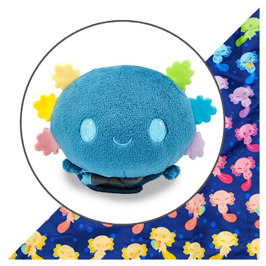 Plush Tote Bag: Blue Axolotl
