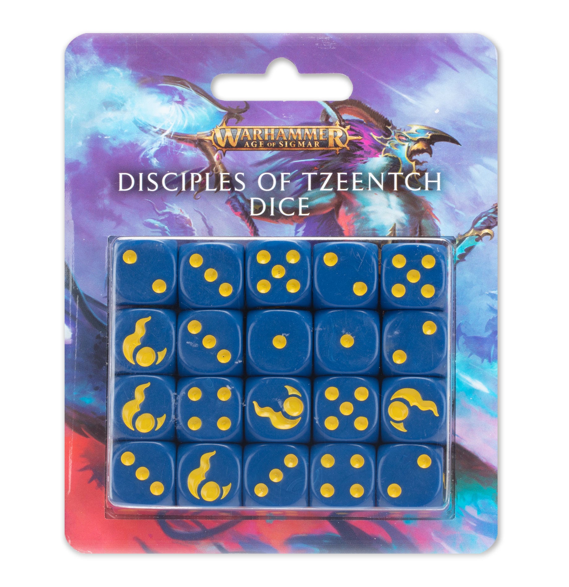 Citadel Hobby: Dice Set - Age of Sigmar: Chaos - Disciples of Tzeentch (3rd) (OOP)