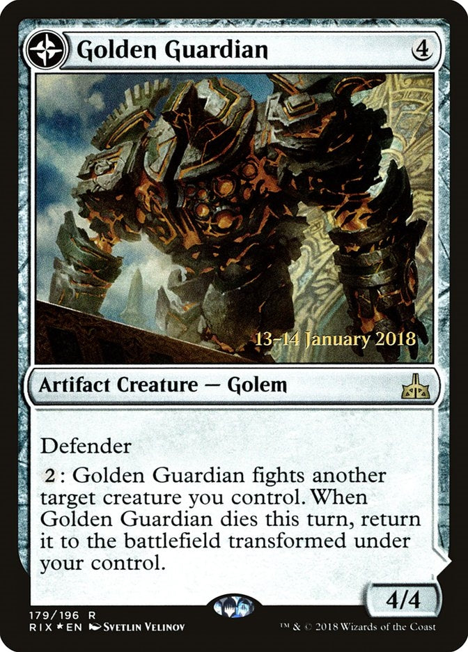 Golden Guardian // Gold-Forge Garrison (RIX-R-PRE)