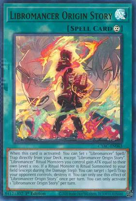 Libromancer Origin Story (CYAC-EN063) Ultra Rare - Near Mint 1st Edition