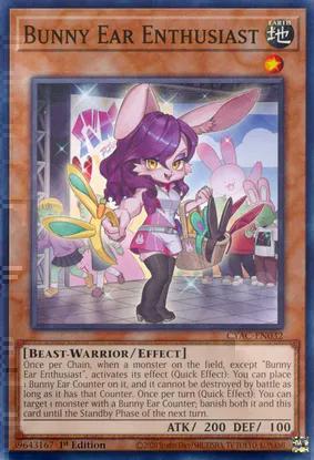 Bunny Ear Enthusiast (CYAC-EN032) Common - Near Mint 1st Edition