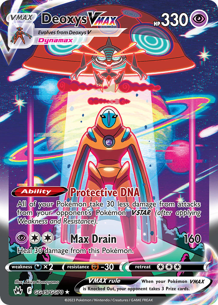 Deoxys VMAX - GG45/GG70 (CRZ:GG) Ultra Rare - Near Mint Holofoil