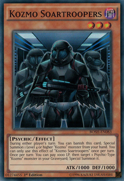 Kozmo Soartroopers (BOSH-EN083) Super Rare - Near Mint 1st Edition