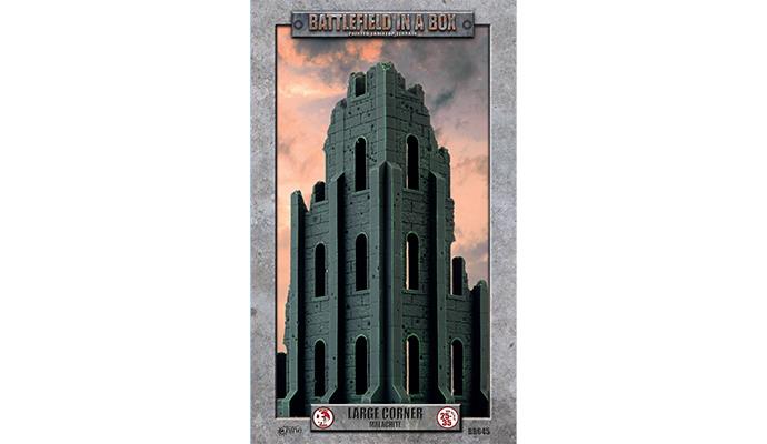 Battlefield in a Box (BB645) - Gothic Battlefields: Large Corner Ruin - Malachite