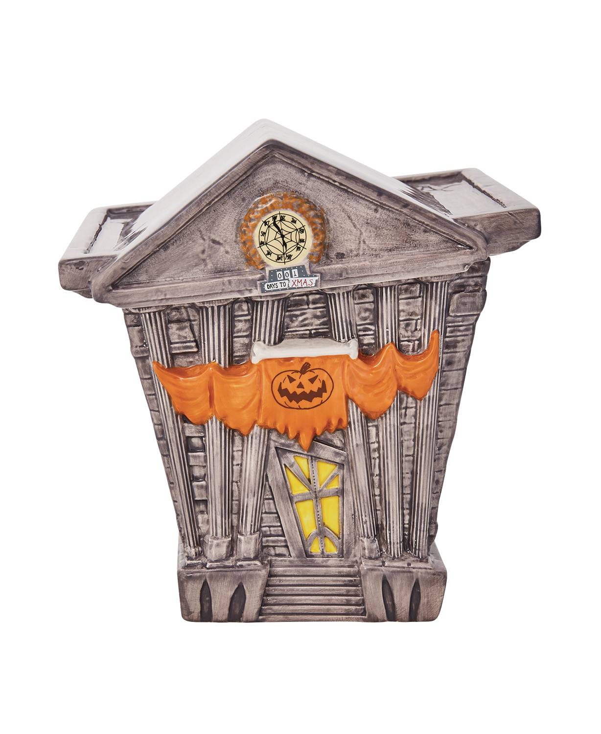 DISNEY NIGHTMARE BEFORE CHRISTMAS TOWN HALL CERAMIC COOKIE JAR
