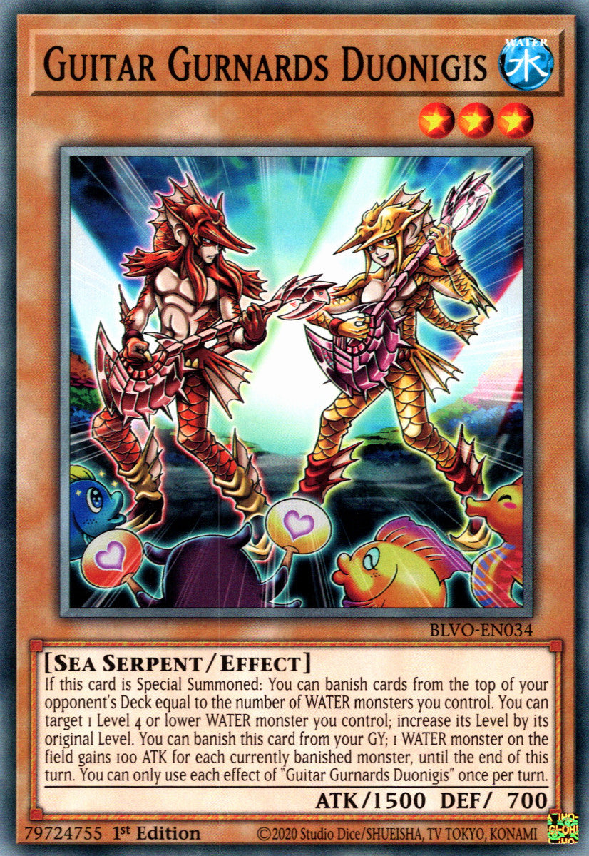 Guitar Gurnards Duonigis (BLVO-EN034) Common - Near Mint 1st Edition