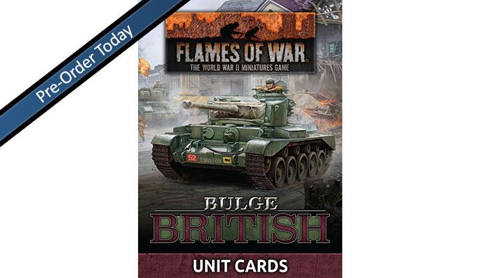 Flames of War: WWII: Unit Card Pack (FW272U) - Bulge: British