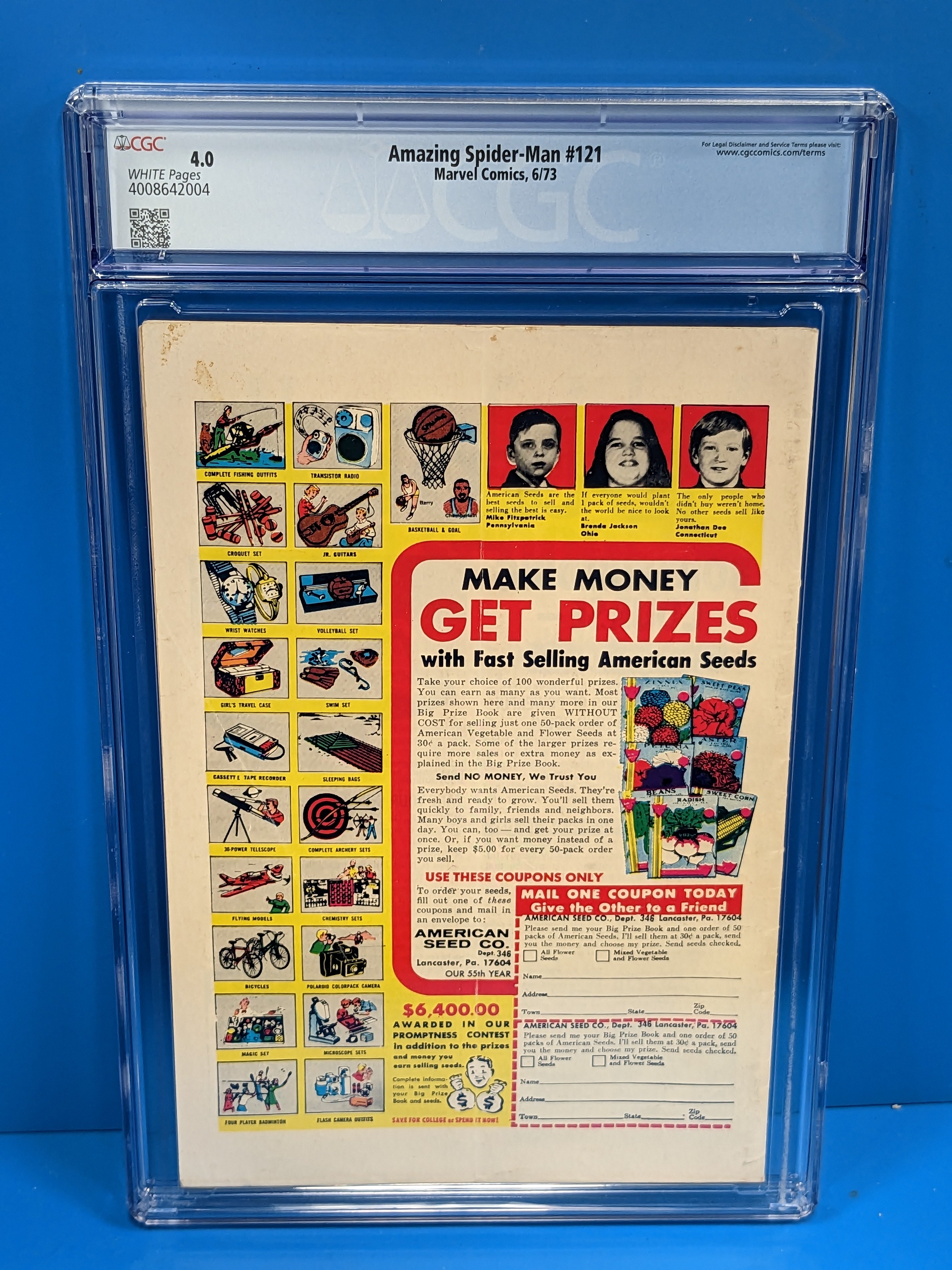 Amazing Spider-Man (1963 Series) #121 (CGC 4.0) Death of Gwen Stacy