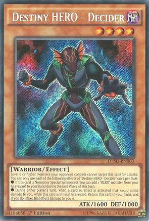 Destiny HERO - Decider (DESO-EN006) 1st Edition
