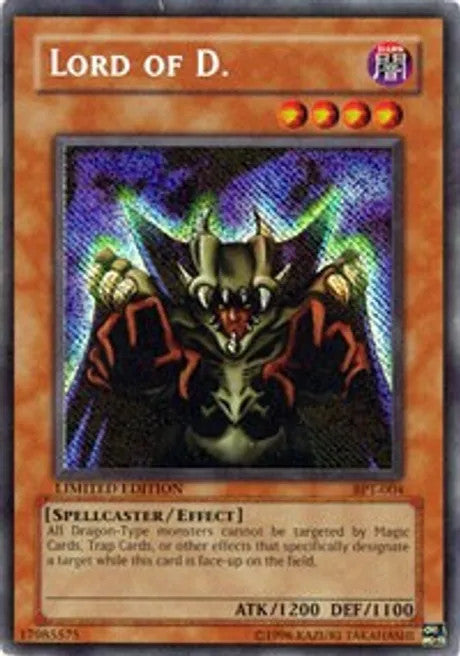 Lord of D. (BTP-004) Secret Rare - Limited Edition Light Play