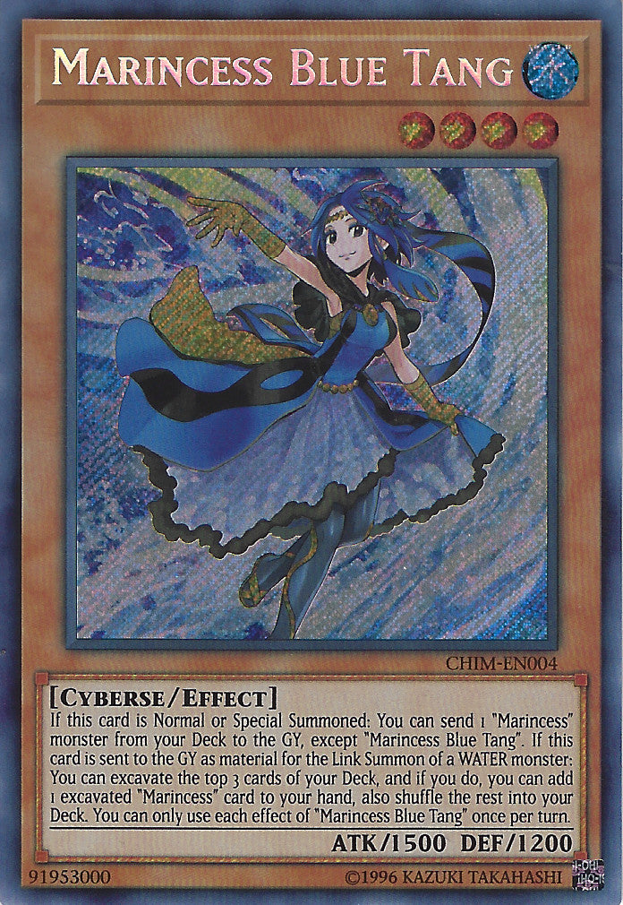 Marincess Blue Tang (CHIM-EN004) Secret Rare - Near Mint Unlimited