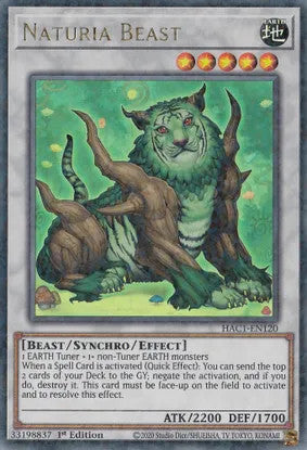 Naturia Beast (HAC1-EN120) 1st Edition