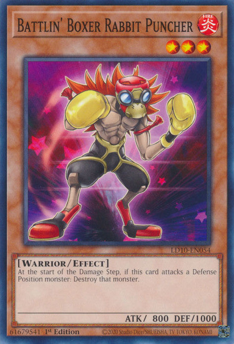 Battlin' Boxer Rabbit Puncher (LD10-EN054) Common - Near Mint 1st Edition