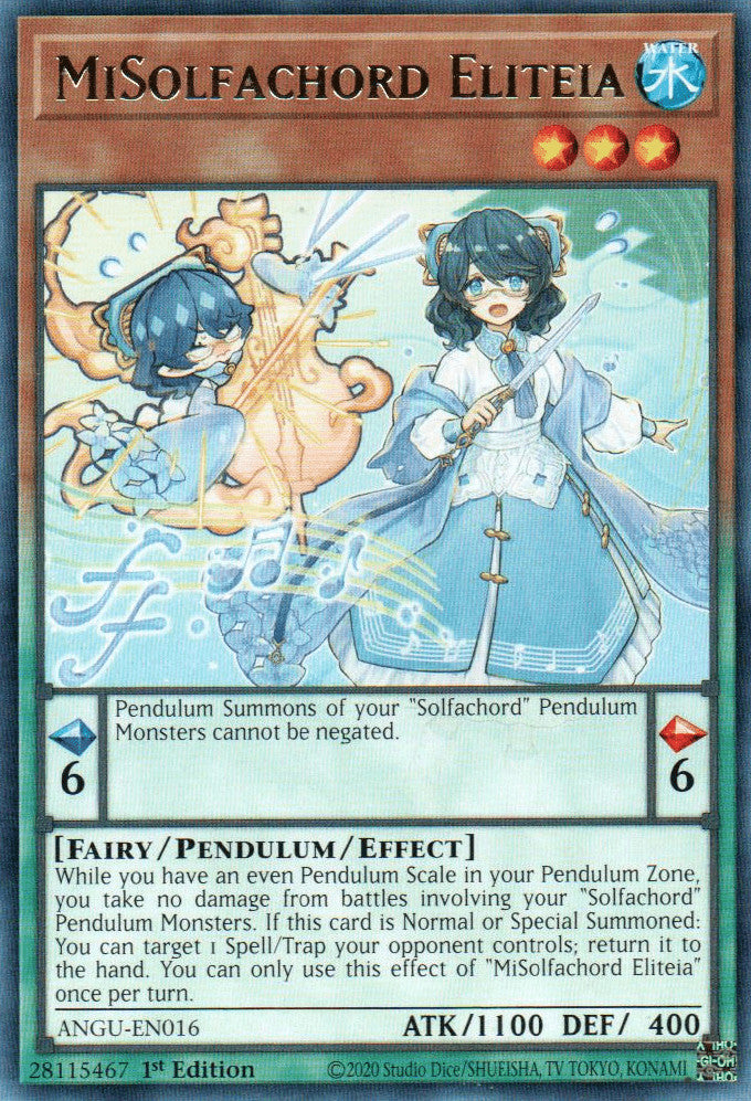 MiSolfachord Eliteia (ANGU-EN016) Rare - Near Mint 1st Edition